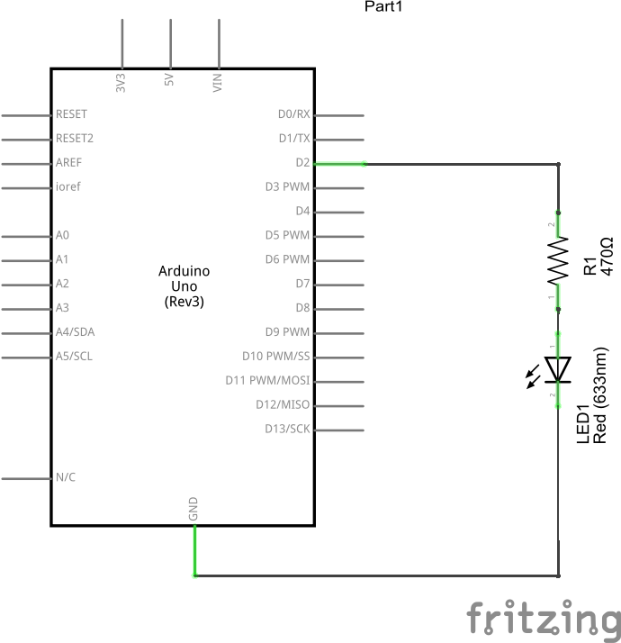 arduino led schematic