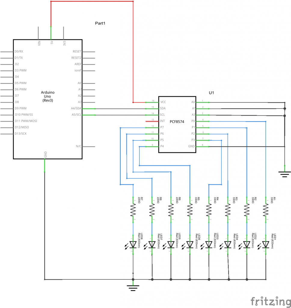 Arduino and PCF8574