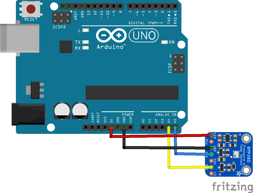 arduino and bmp280