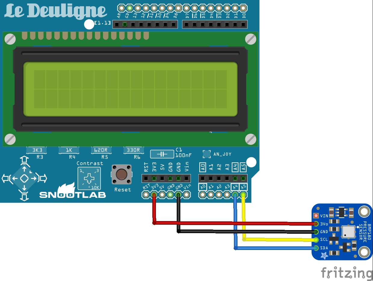 lcd shield and bmp180